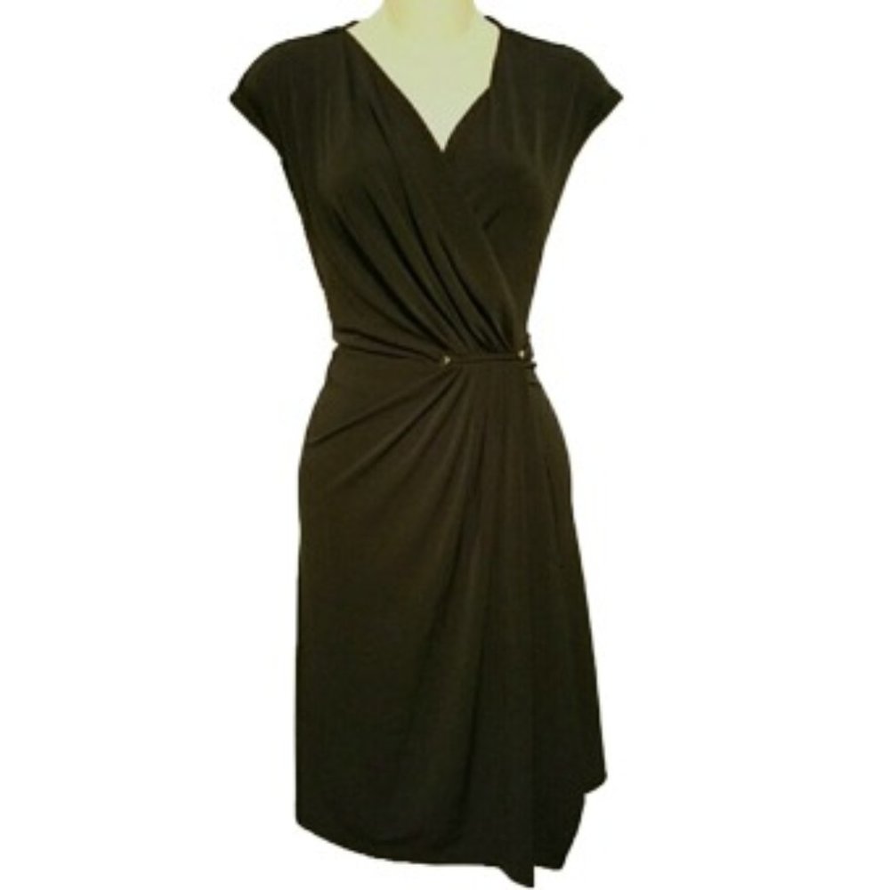 SOLD Michael Kors Sleeveless V-Neck Wrap Dress S - Picture 1 of 5